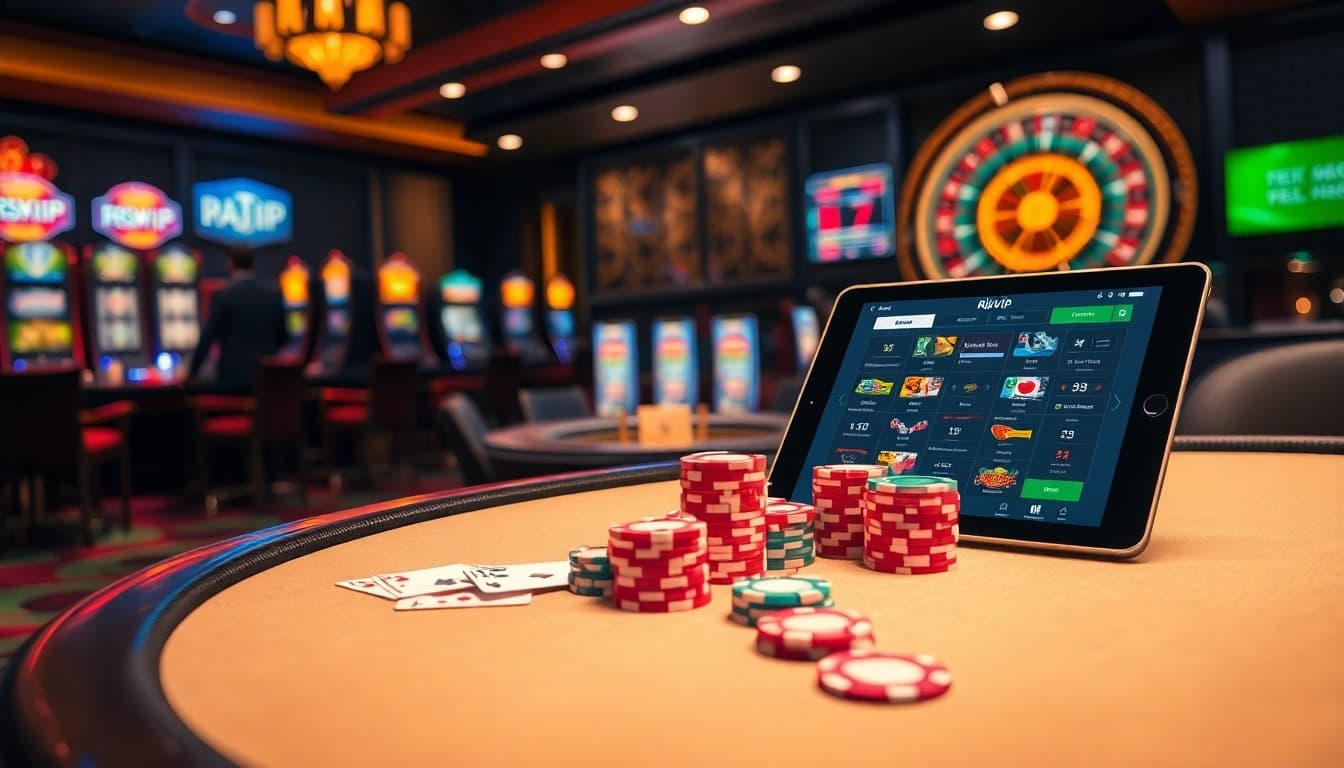 Engaging players in thrilling poker gameplay at Rikvip's luxurious casino.