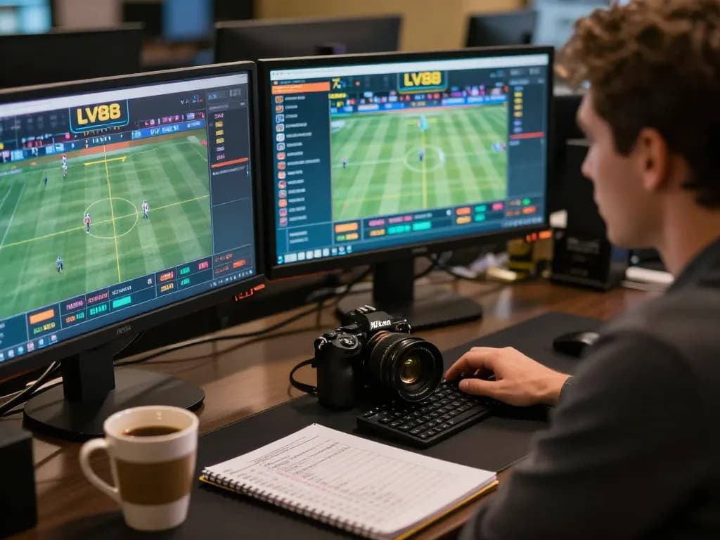 Engaging sports betting at LV88 with live event displays and strategy notes for optimal play.