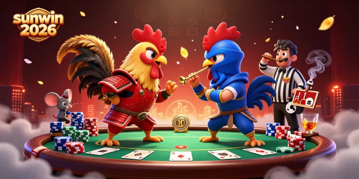 Engage in thrilling action at Sunwin 2026 with epic cartoon battle and poker elements.