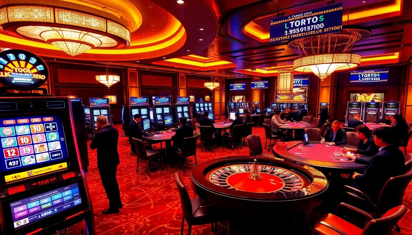 Experience the thrill of gambling with Tool xổ số siêu tốc slot machines and roulette action.