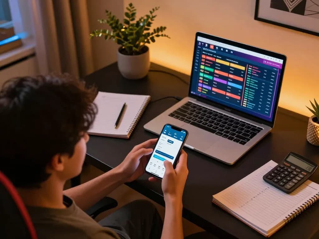 Engaging with nhà cái 98win app in a cozy online gaming setup for responsible gambling