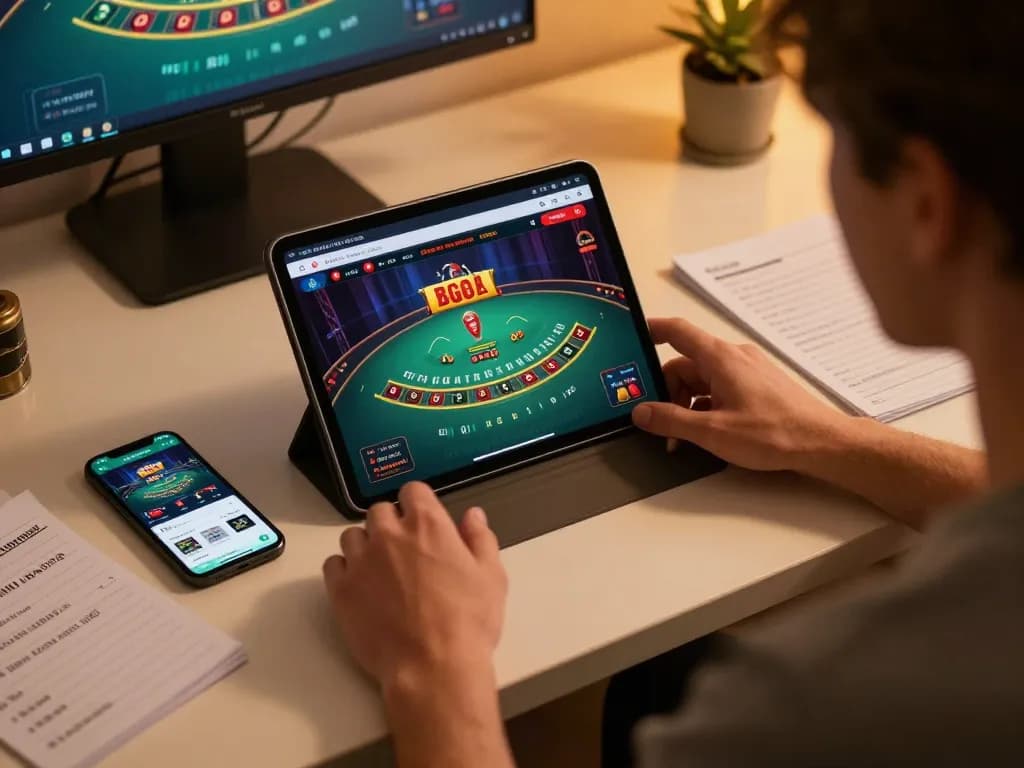 Playing blackjack online at casino go8, showcasing a live gameplay interface.
