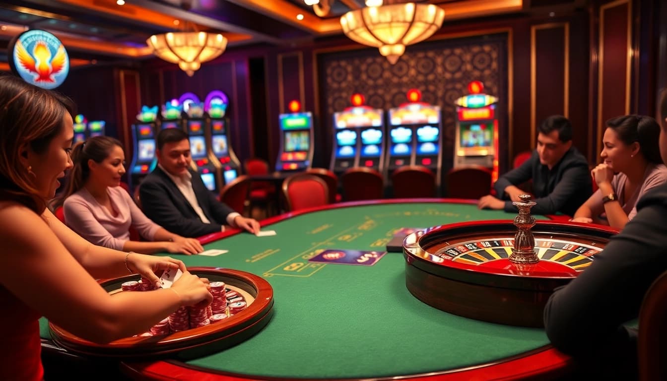 Experience thrilling gameplay at Xin88 with vibrant casino tables and exciting poker action.