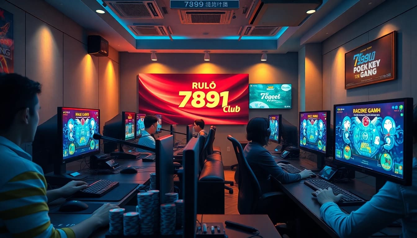 Engaged players enjoying various games at 789club in a vibrant online gaming environment.