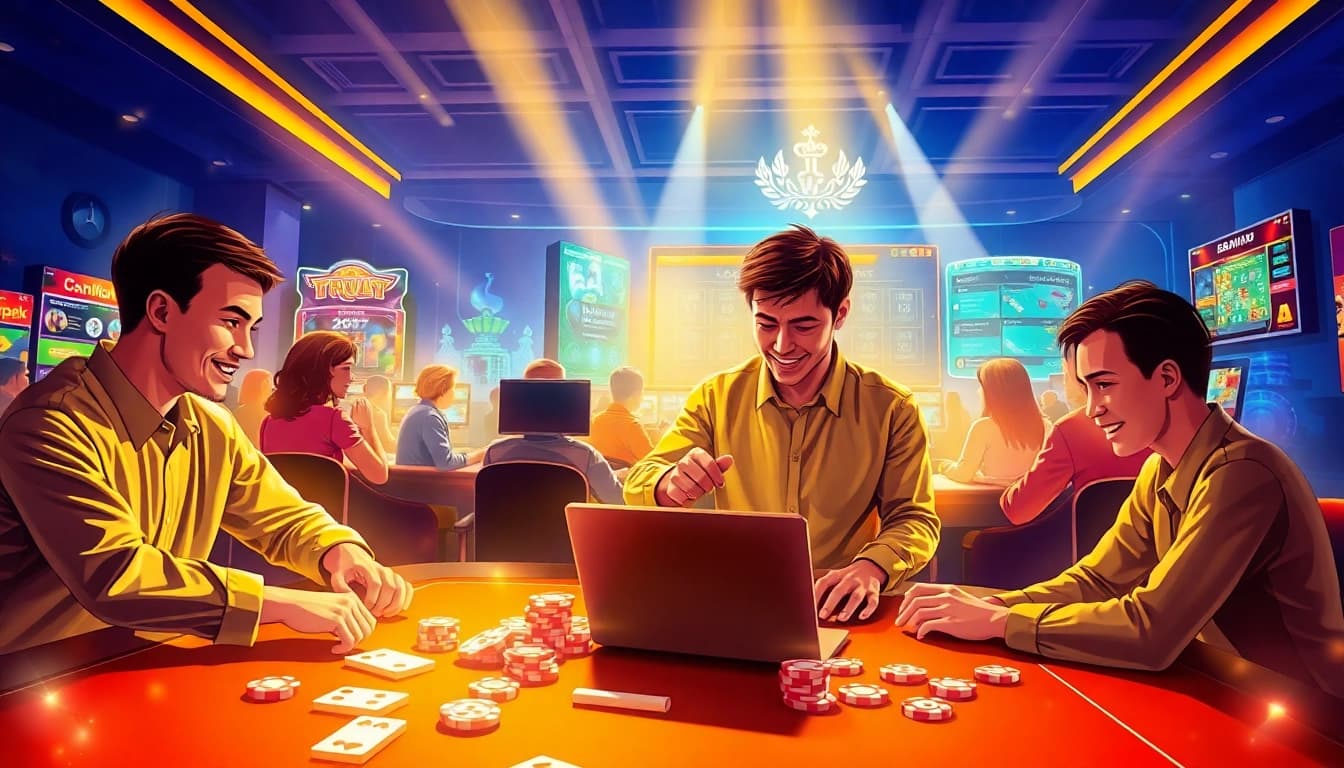 Nhat vip online gaming scene showcasing engaging betting activities and vibrant interface