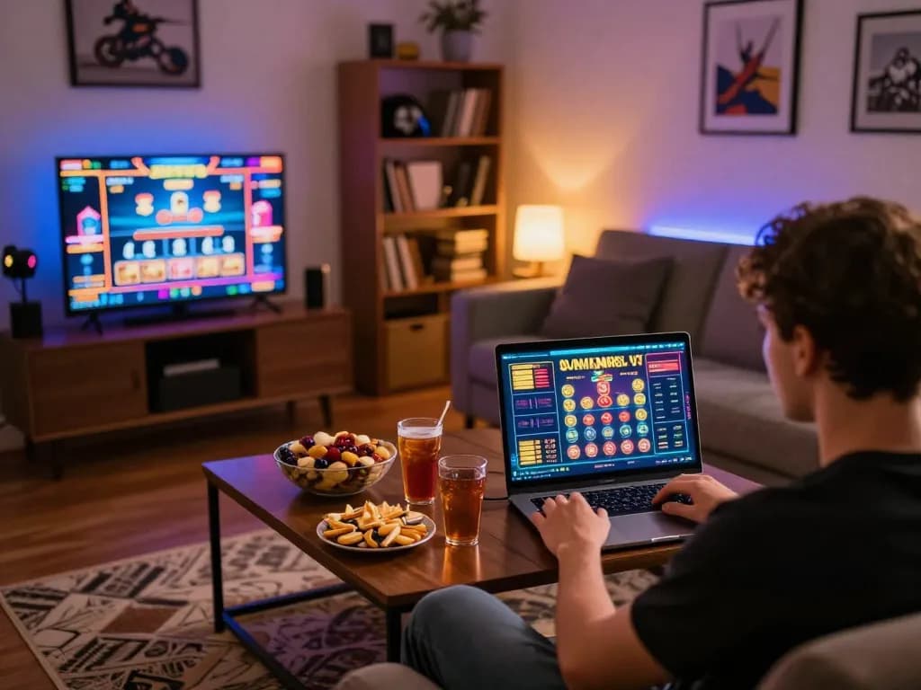 Experience thrilling online gaming at https://www-tk999.net/ with a cozy home setup and engaging gameplay.
