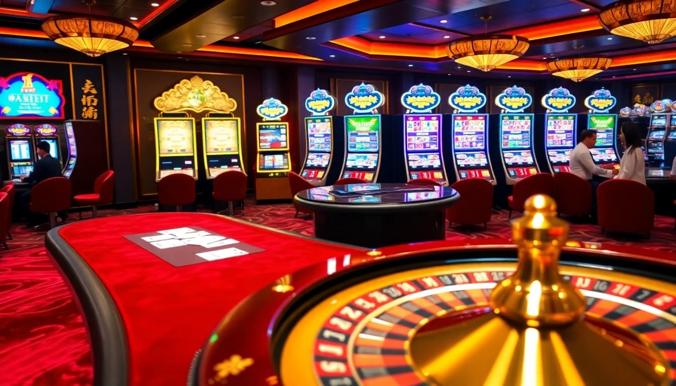 Witnessing excitement unfold at a togel china table in a vibrant casino setting.