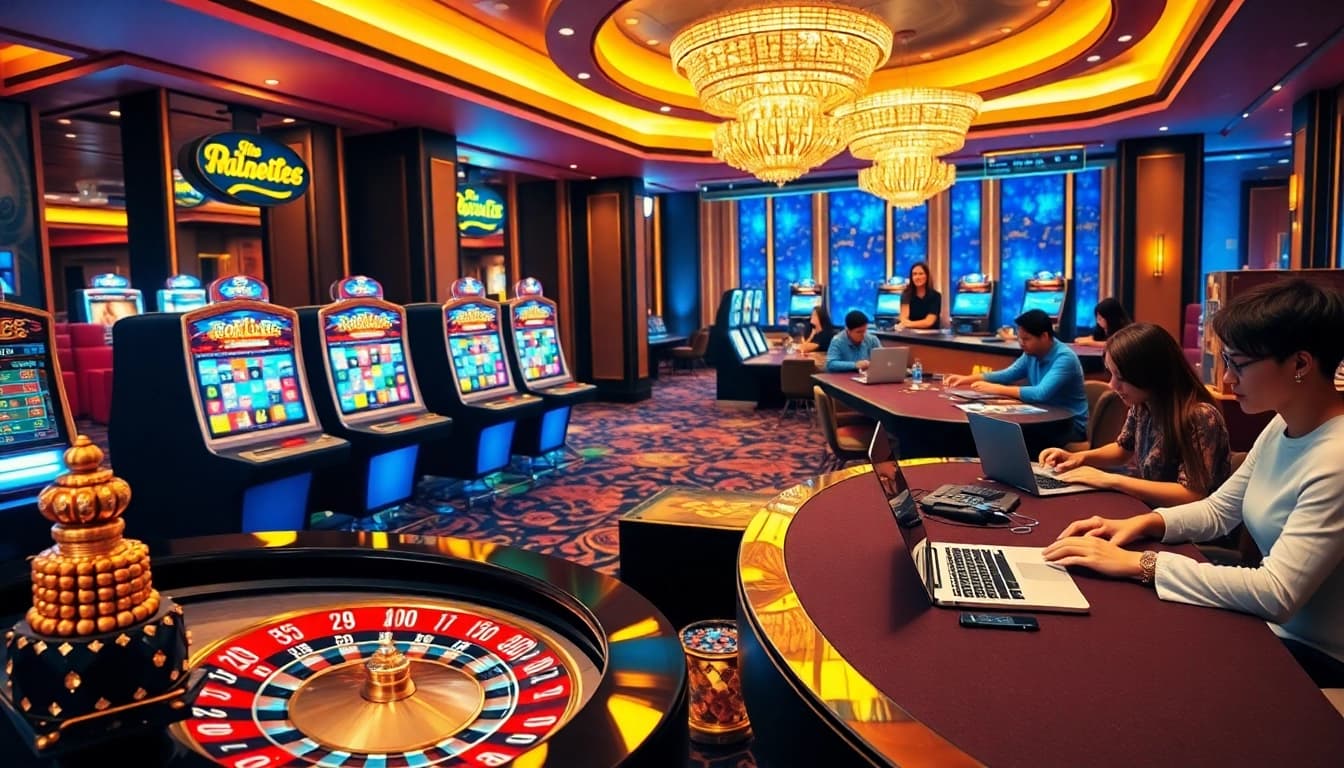Engaging players at a glamorous online casino experience with https://open88ss.com/ showcasing exciting games.