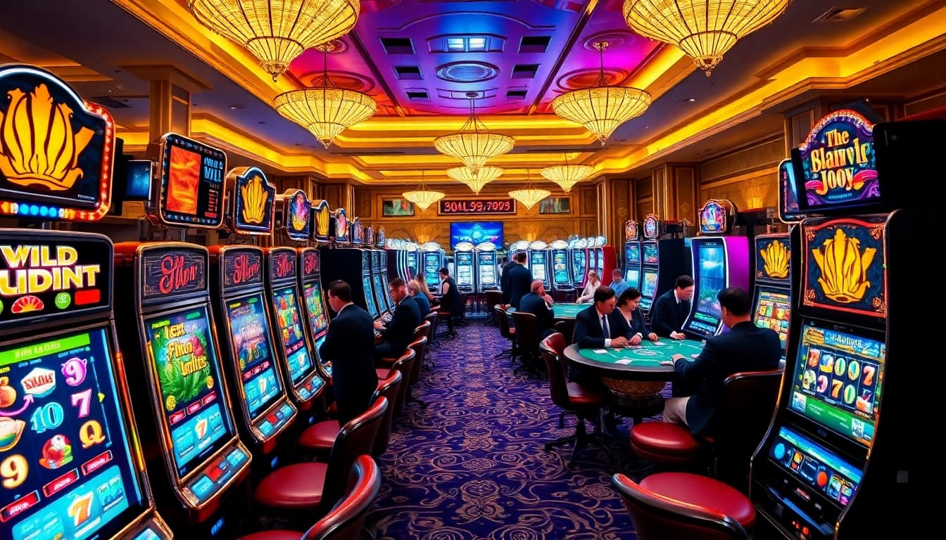 Spin for big wins at Slot Online machines in an exciting casino setting with vibrant lights.