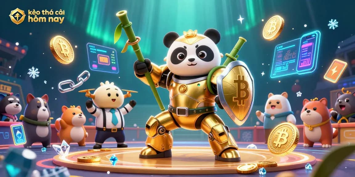 Place bets with kèo nhà cái hôm nay while enjoying thrilling crypto-themed action and gold coins.