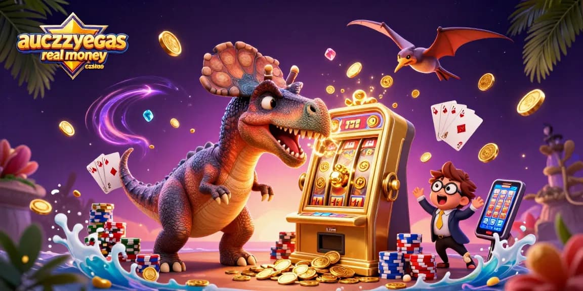 Experience jackpots with aucrazyvegas real money casinos as a pachycephalosaurus triggers wins