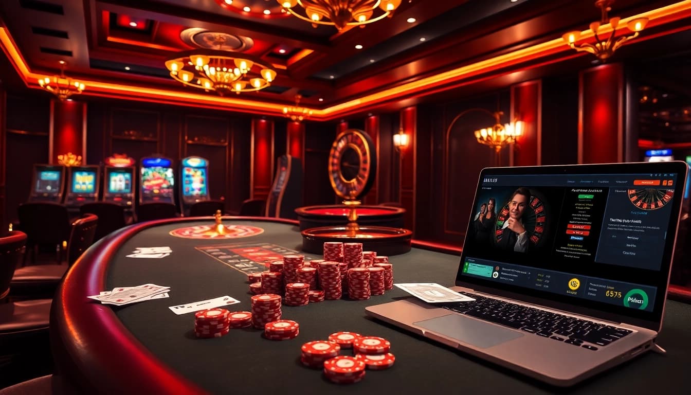 Business professionals engaging in high-stakes poker at BL555 casino.