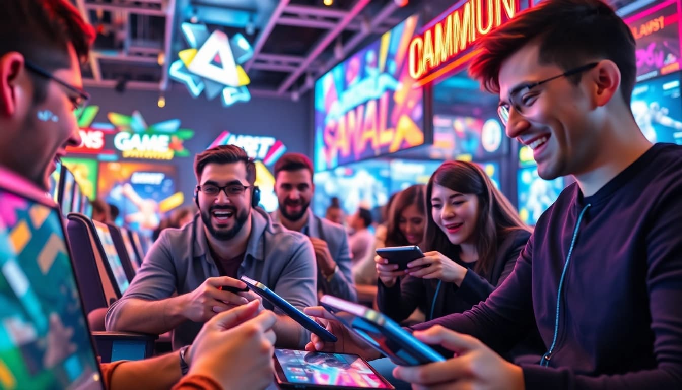 Engaged players in the dynamic iGaming Signal environment, highlighting vibrant interactions.