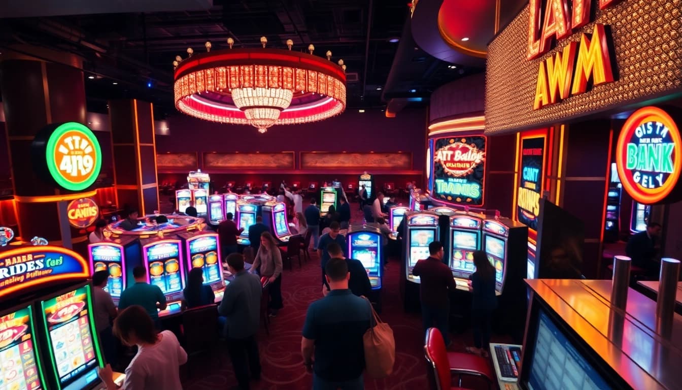 Experience excitement at AT99娛樂城 with vibrant gaming action and luxurious surroundings.