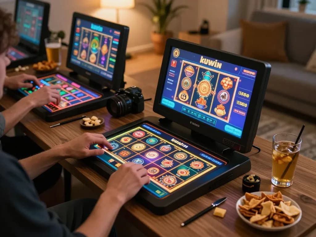 Kuwin app gameplay showcasing a player engaged in exciting online slot games.