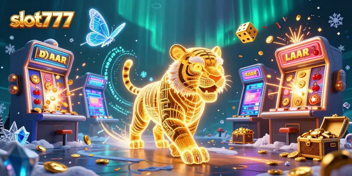 Experience thrilling wins at slot777 with dynamic casino elements and jackpot excitement illustrated.