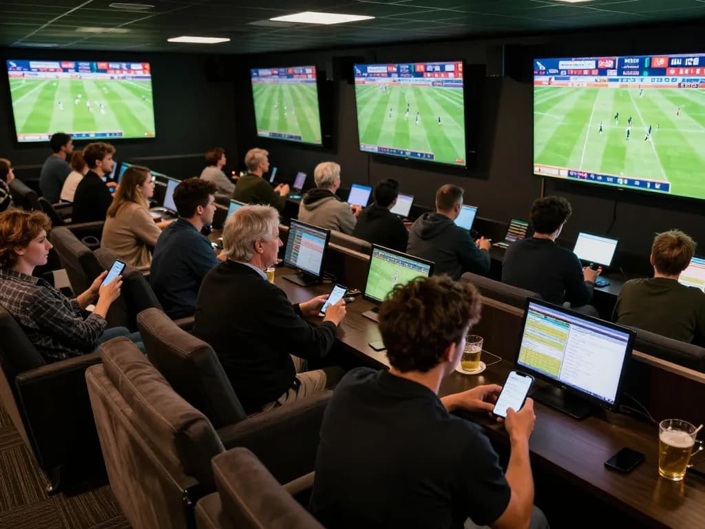 Socolive users engaging in live football betting while analyzing odds on mobile devices