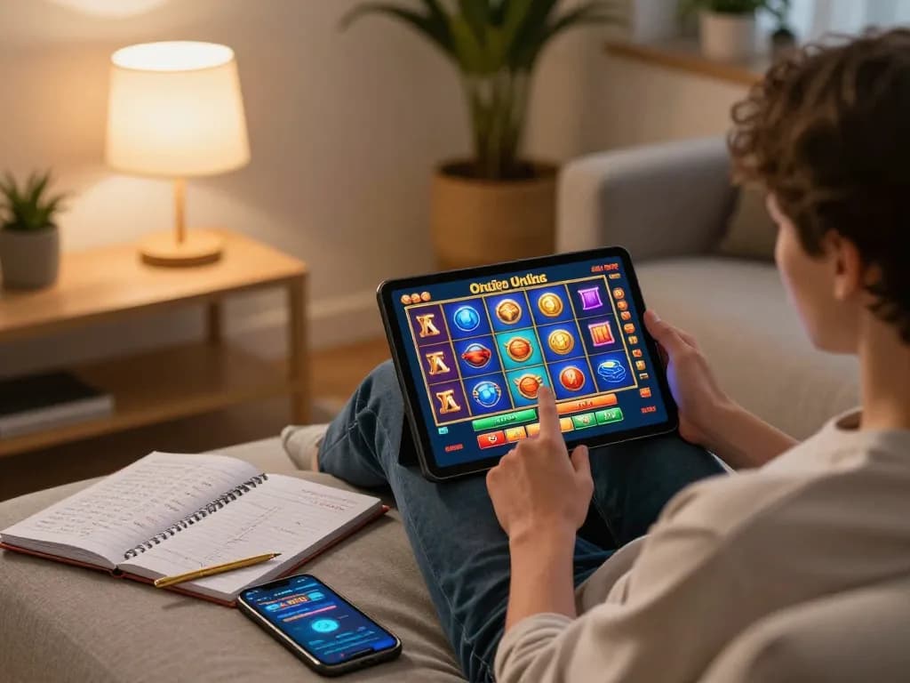 Berkolaborasi dengan antarmuka permainan slot yang menarik di rumah menggunakan https://withinthesewallsblog.com/2017/ dengan tablet dan elemen ruang tamu yang nyaman.