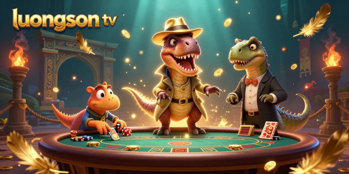 Experience thrilling gameplay with luongson tv, where velociraptors and dinosaurs explore immersive gambling adventures.