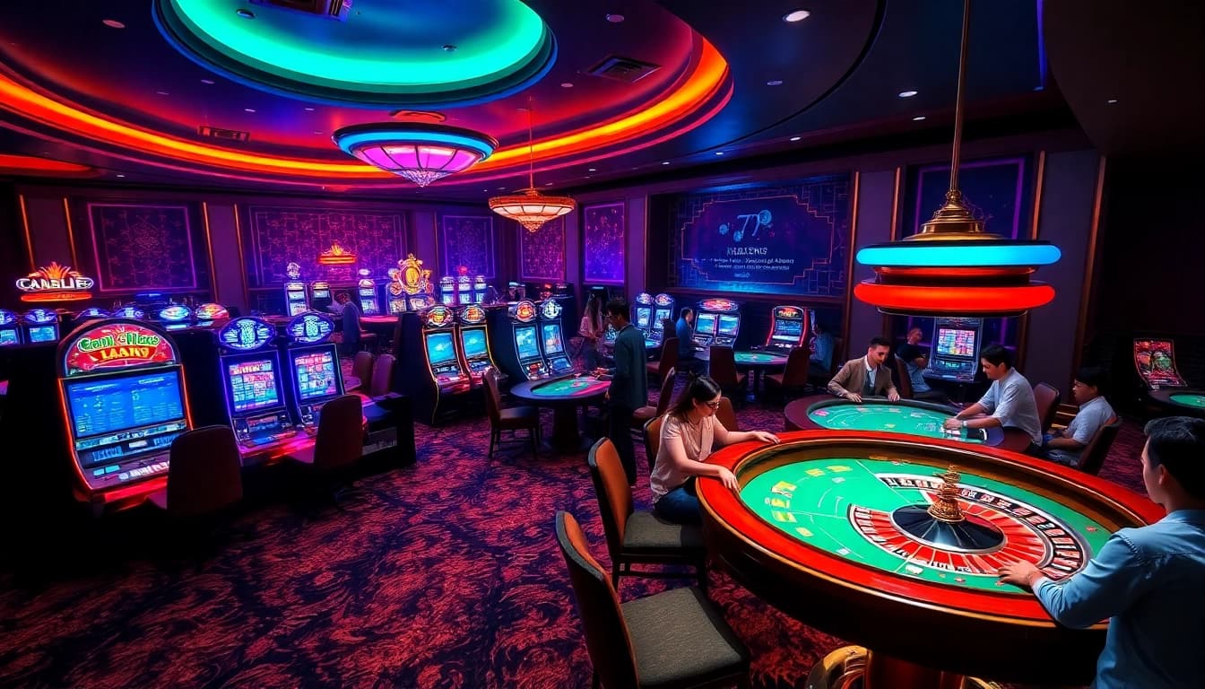 Experience the thrill of casinos at https://79king.credit/ with players engaging in vibrant gaming activities.