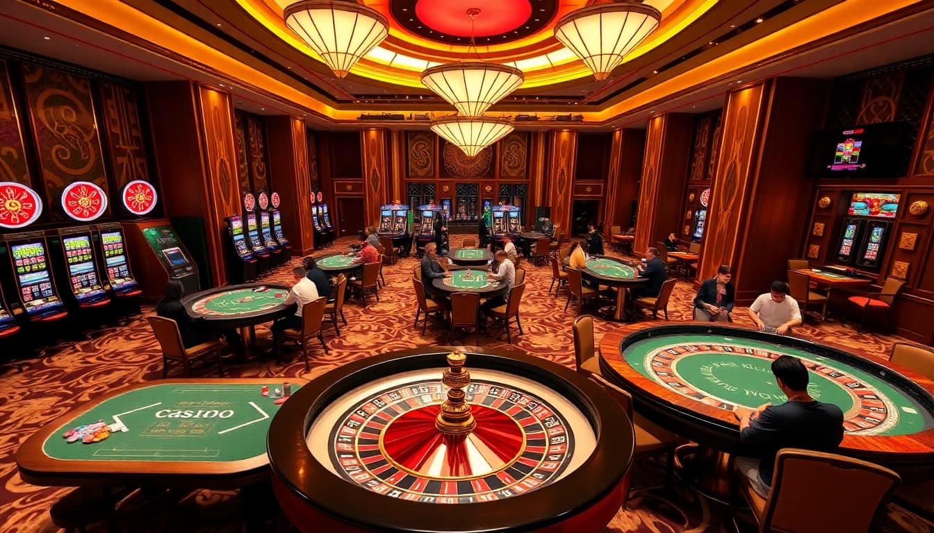 SODO Casino players enjoying luxury gaming experiences at beautifully designed casino tables.