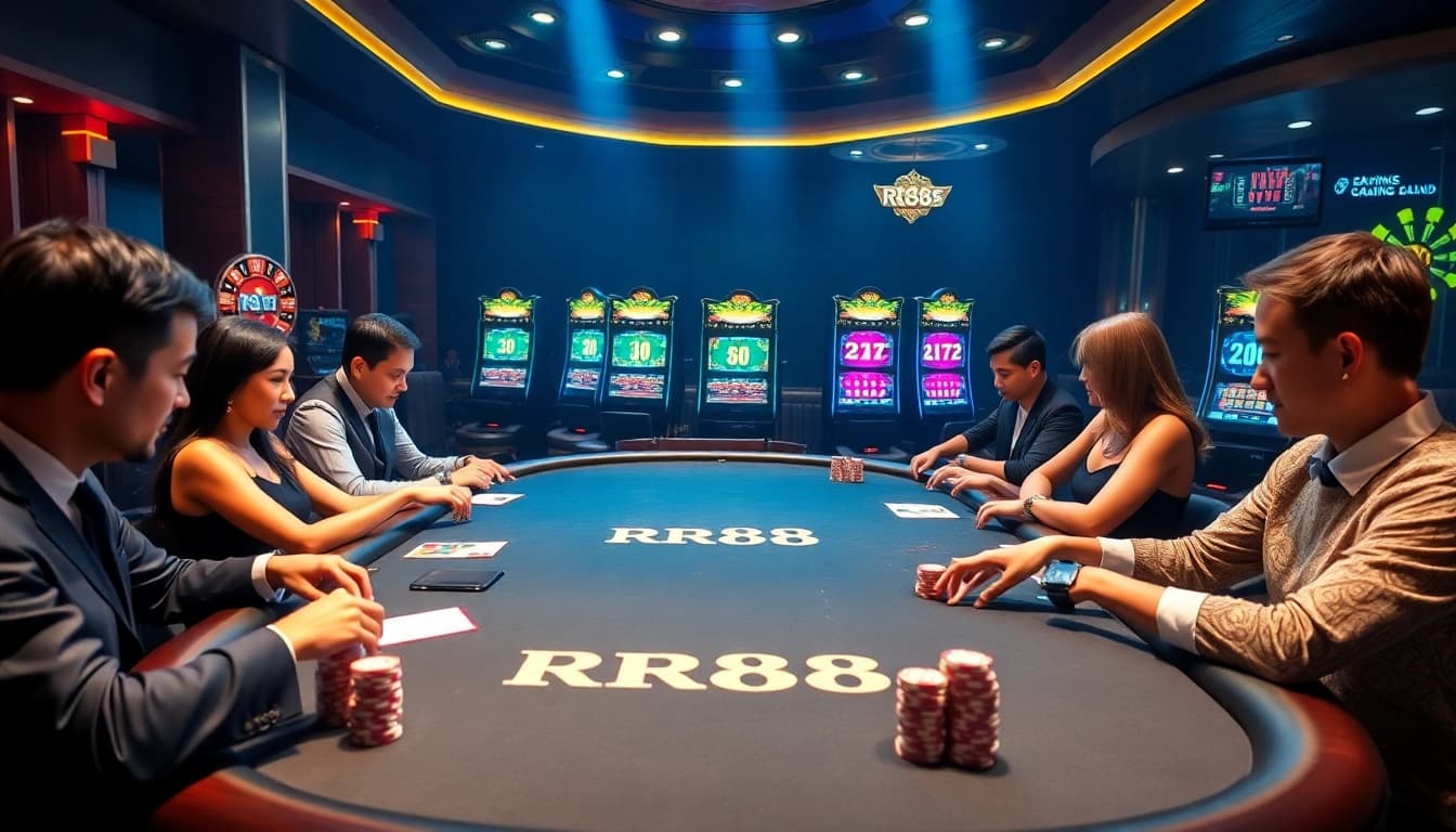 Experience the excitement of RR88 with lively online gambling at luxurious casino tables.