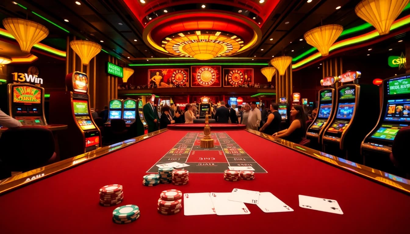 Experience the excitement of 13Win Casino with vibrant games and professional dealers.