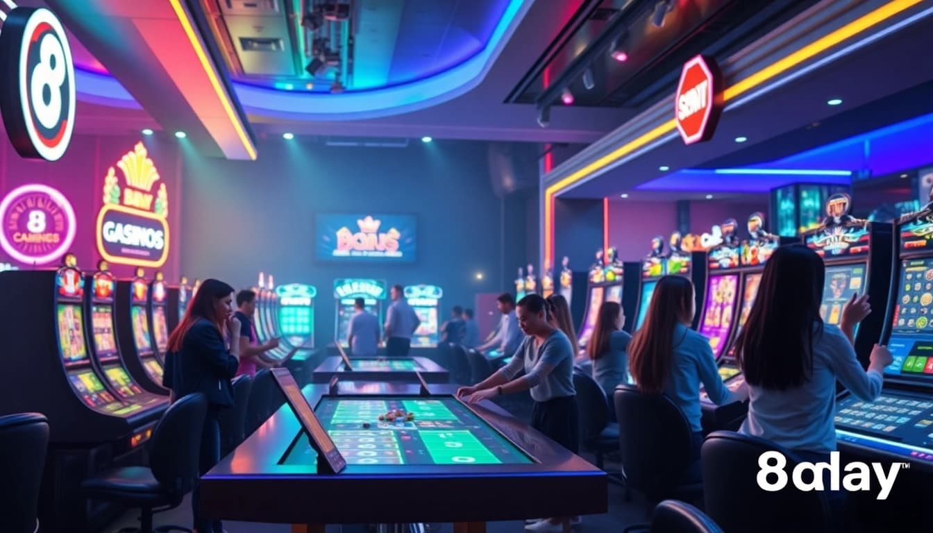 Exciting 8 day online gaming environment showcasing vibrant digital casino.