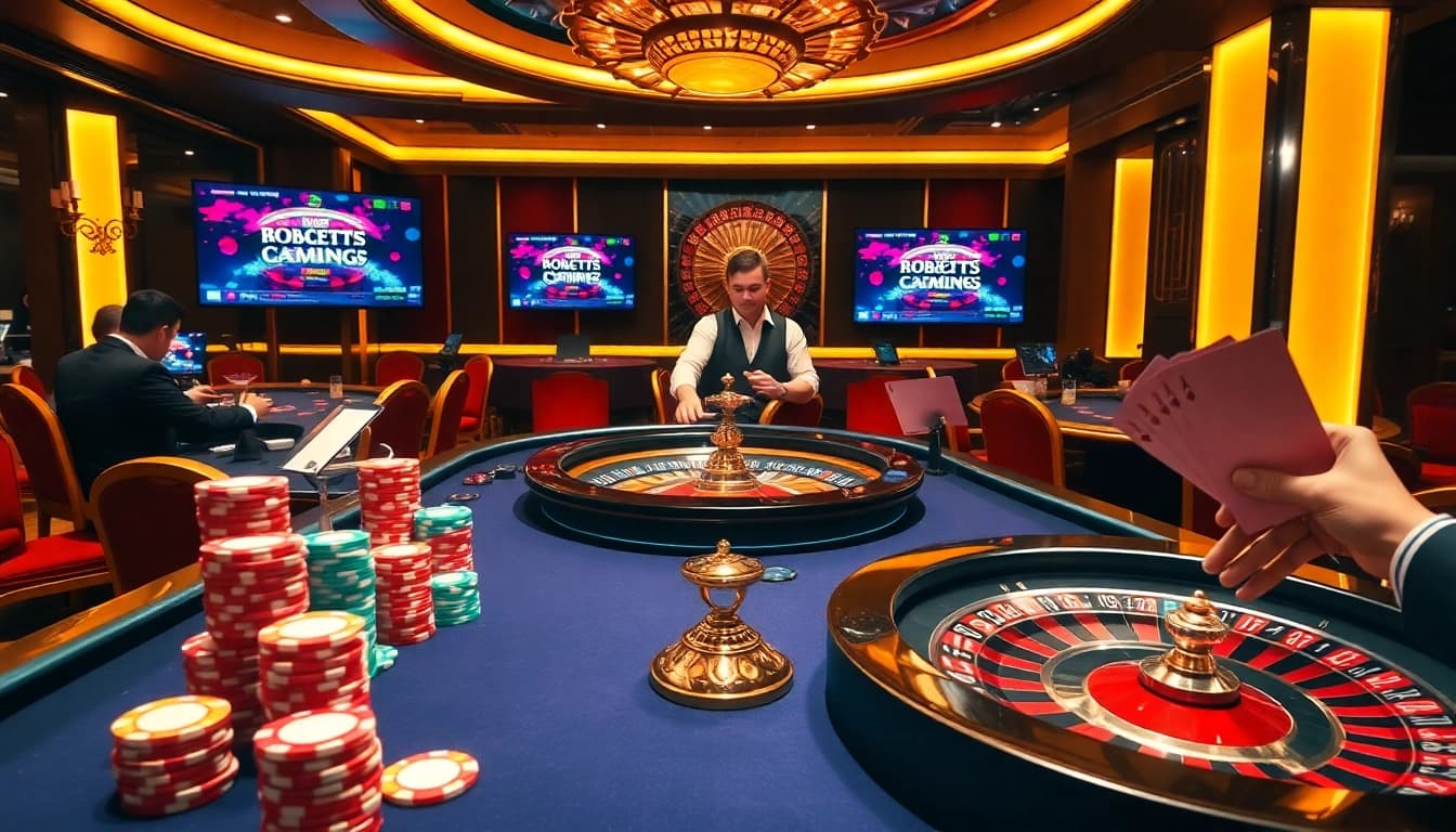 S8 casino excitement showcased with poker chips and a roulette wheel in an elegant setting.