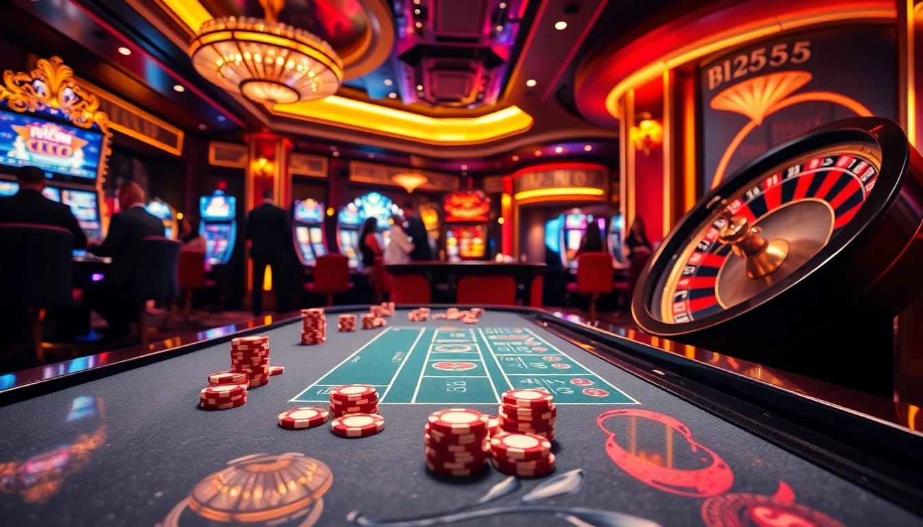 Experience the thrill of gaming at bl555 with vibrant slot machines and a lively poker scene.