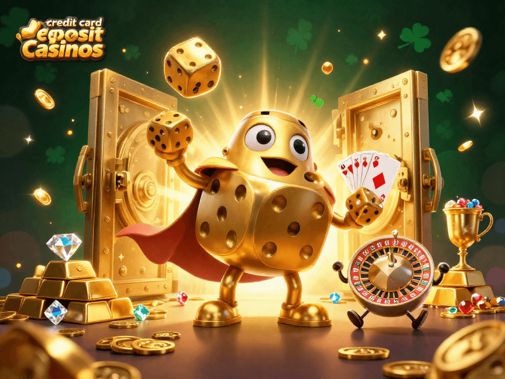 Experience excitement at credit card deposit casinos with vibrant game elements and dazzling treasures.