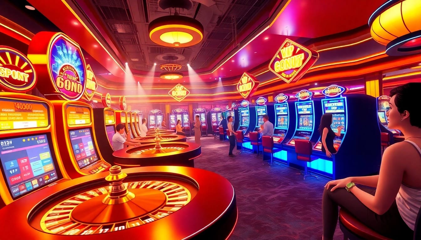 Vibrant online gaming atmosphere showcasing 66club's thrilling casino experience.