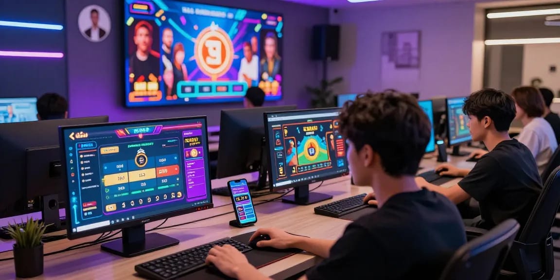 Players enjoying mahajitu online betting in a vibrant gaming environment.