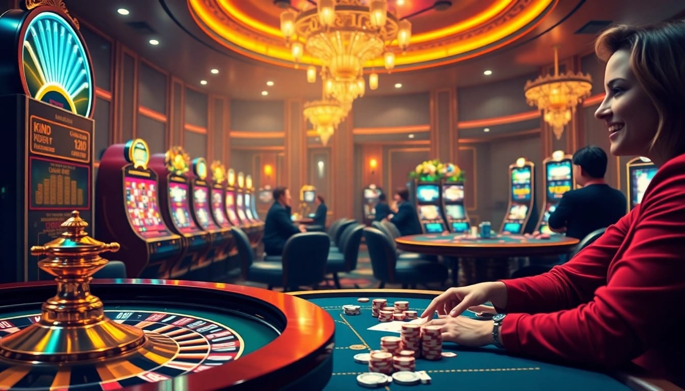 L444 gaming interface showcasing vibrant casino elements and player excitement