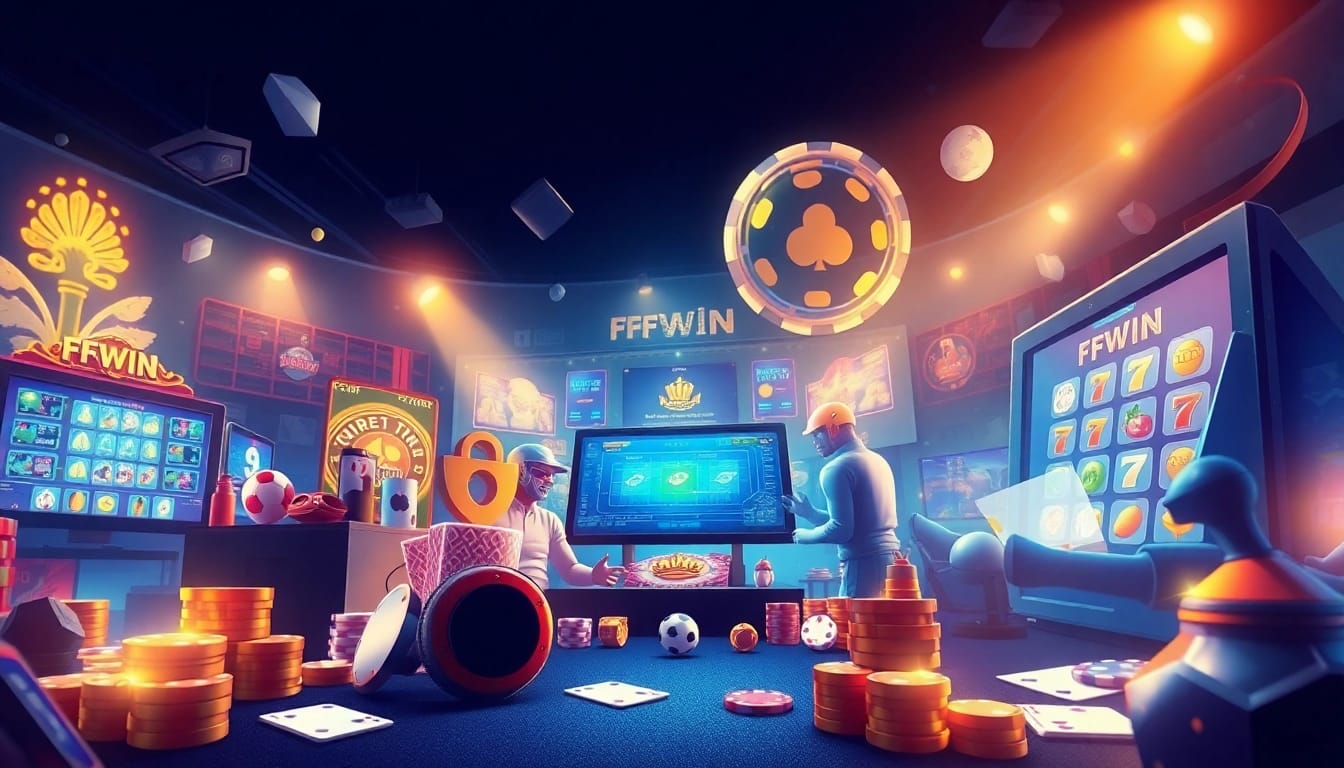 FFWIN online betting platform showcasing diverse gaming options and a secure environment.