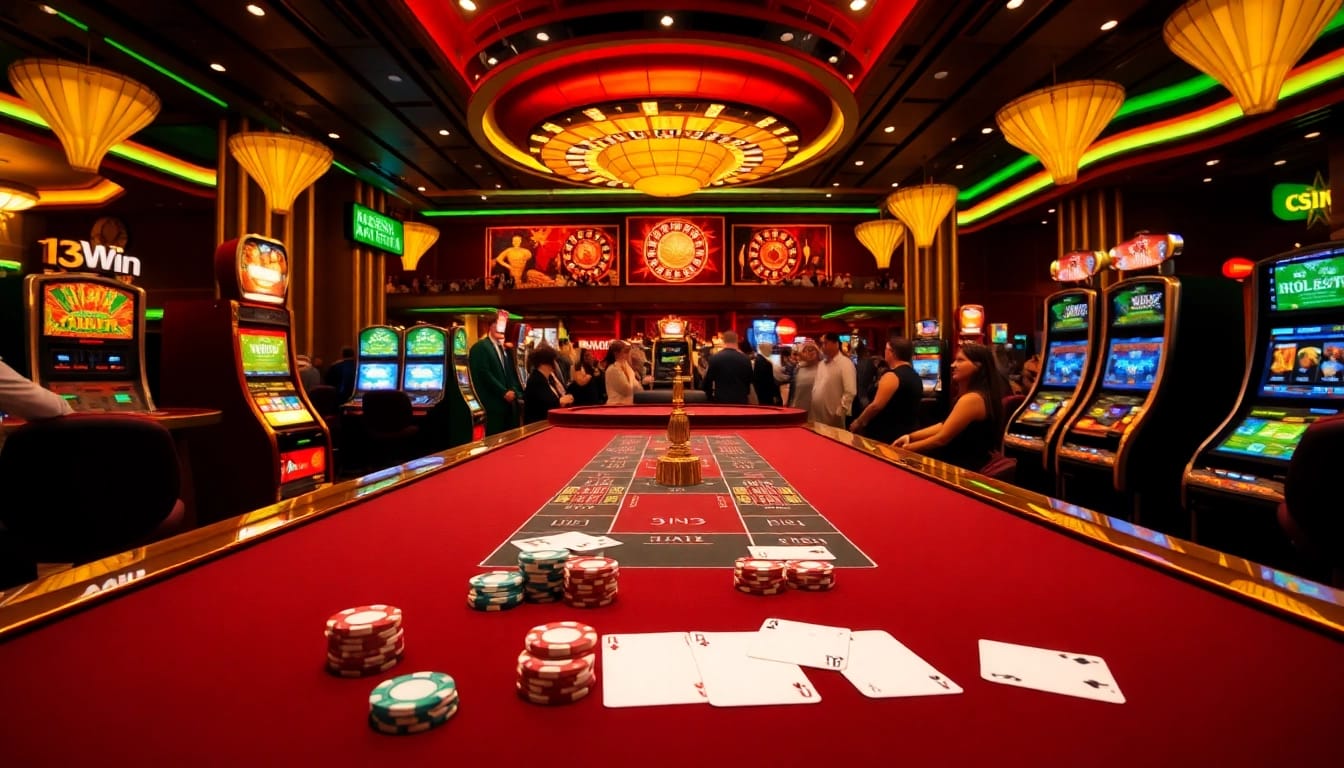 Experience the excitement of 13Win Casino with vibrant games and professional dealers.