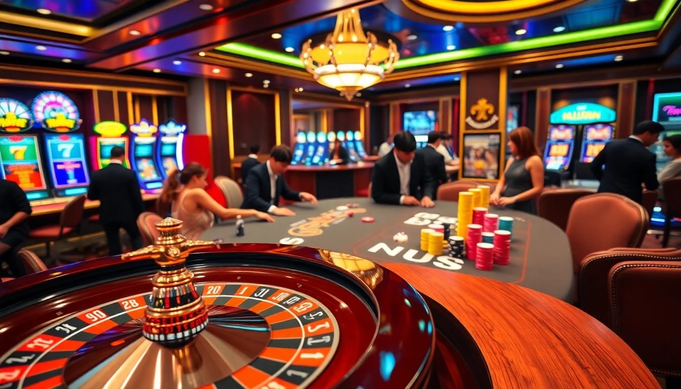 Experience immersive gambling at NK88 casino with dynamic games and luxurious surroundings.