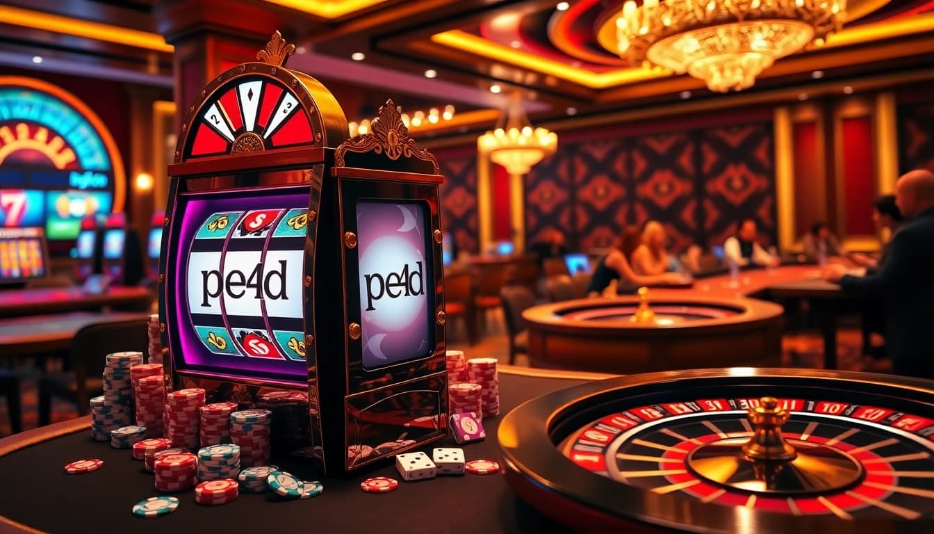 Players enjoying the exciting slot machine experience at pen4d casino.