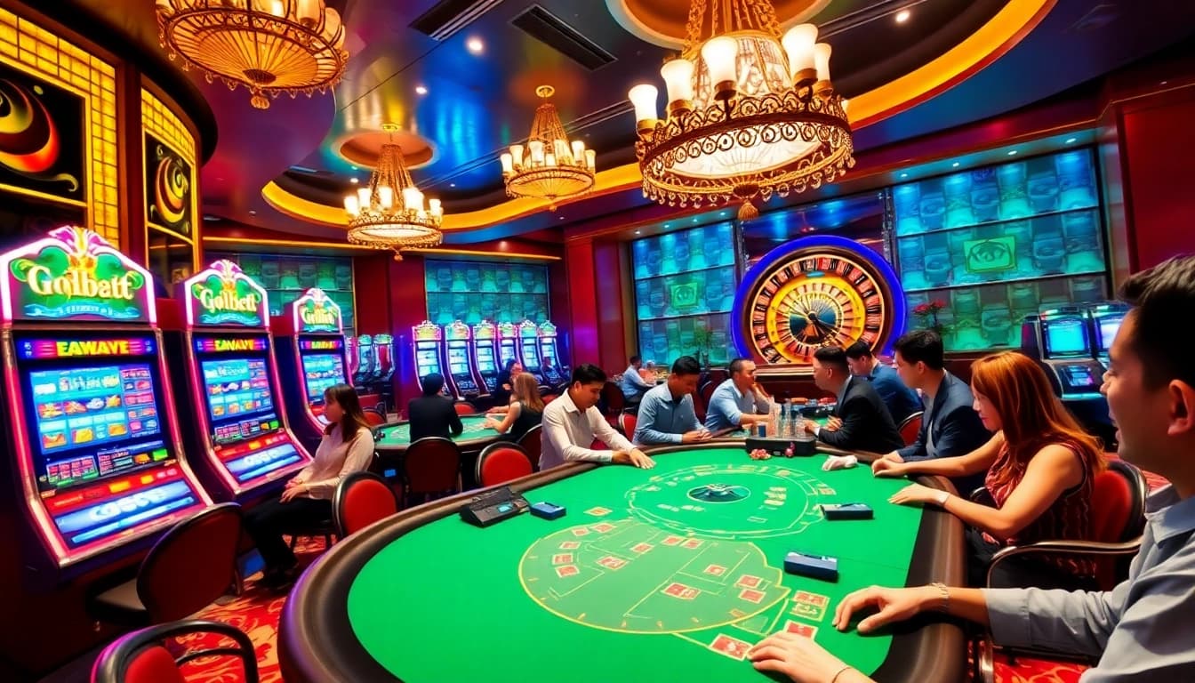 Nổ Hũ Đổi Thưởng brings players excitement with luxurious slot machines and engaging poker tables.