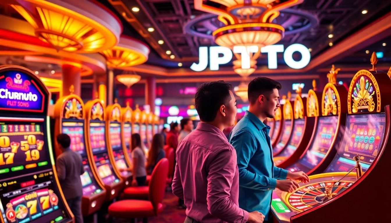 Rasakan sensasi taruhan tinggi di JPTOTO dengan mesin slot yang berwarna-warni dan meja roulette.