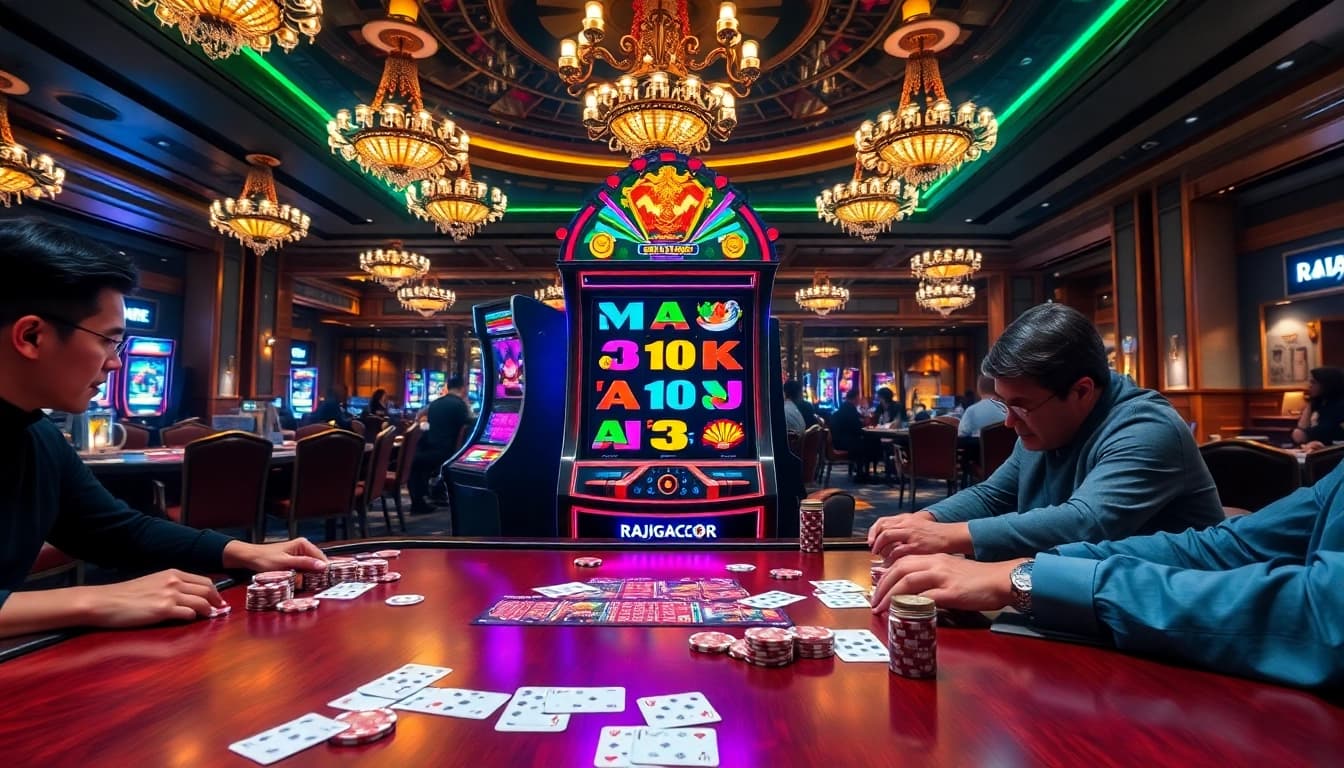 Experience the thrill of RAJAGACOR Spaceman Slot with exciting gameplay action and vibrant casino elements.