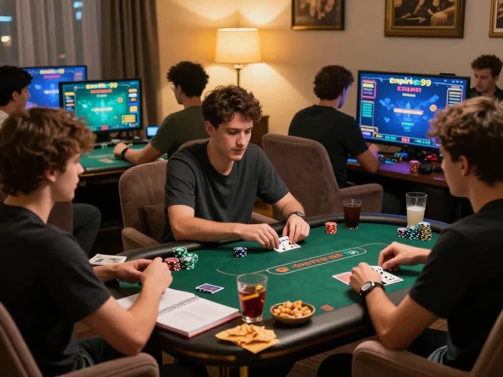 Rasakan permainan online kompetitif dengan strategi poker empire99 selama malam permainan yang nyaman.