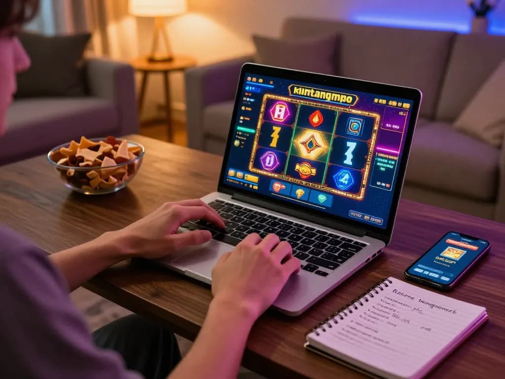 Pemain yang terlibat memutar gulungan di platform slot online interaktif bintangmpo.