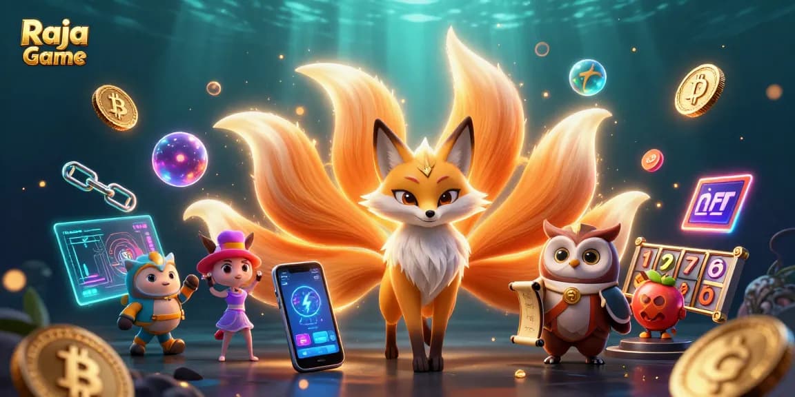 Experience winning moments with Raja Game through vibrant gaming elements and colorful characters!