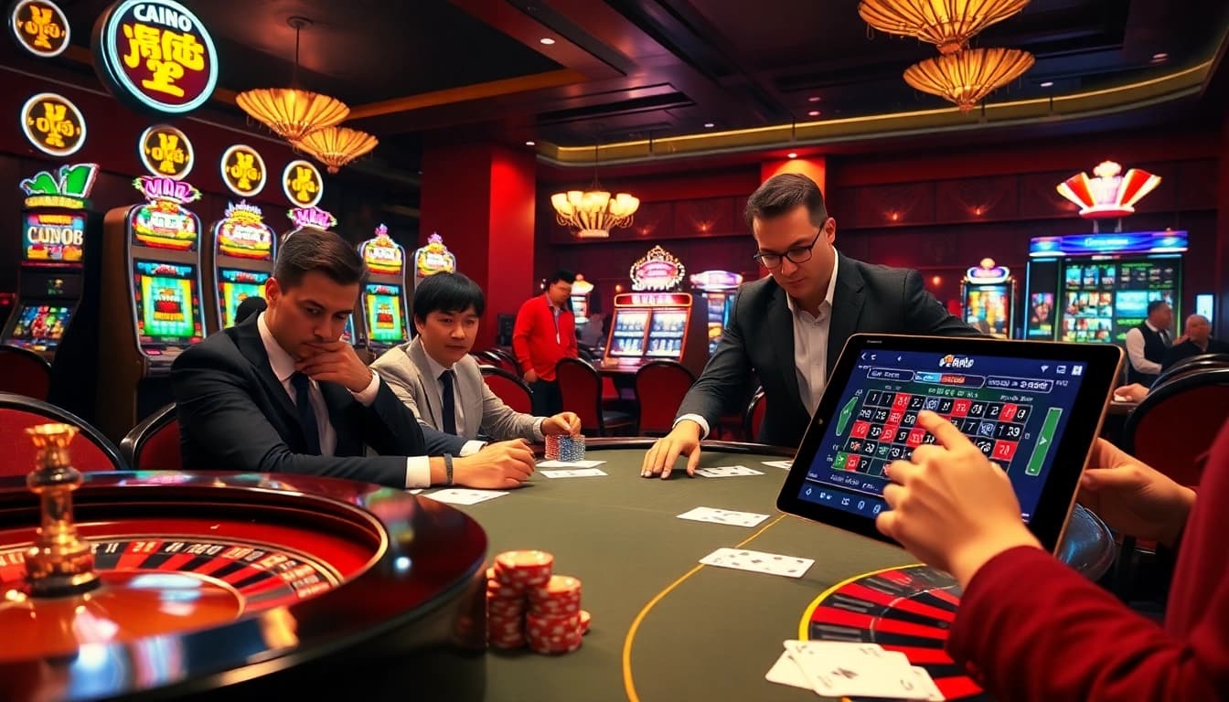 Experience the excitement of high-stakes gaming at trang chủ open88 casino tables with luxury decor.