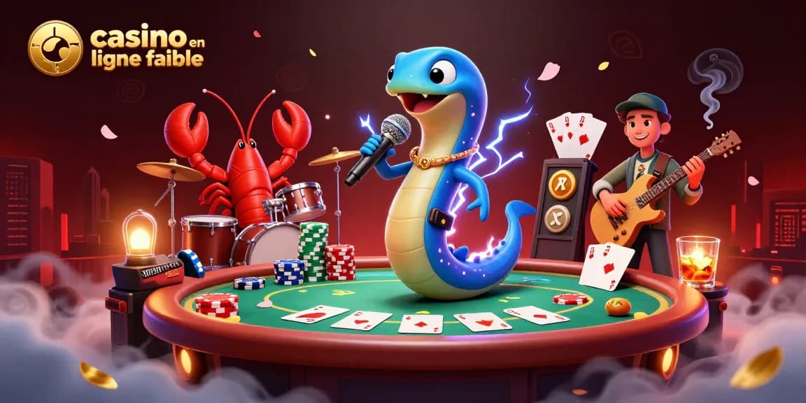 Visualize thrilling action at a casino en ligne fiable, with vibrant characters and dynamic gameplay.