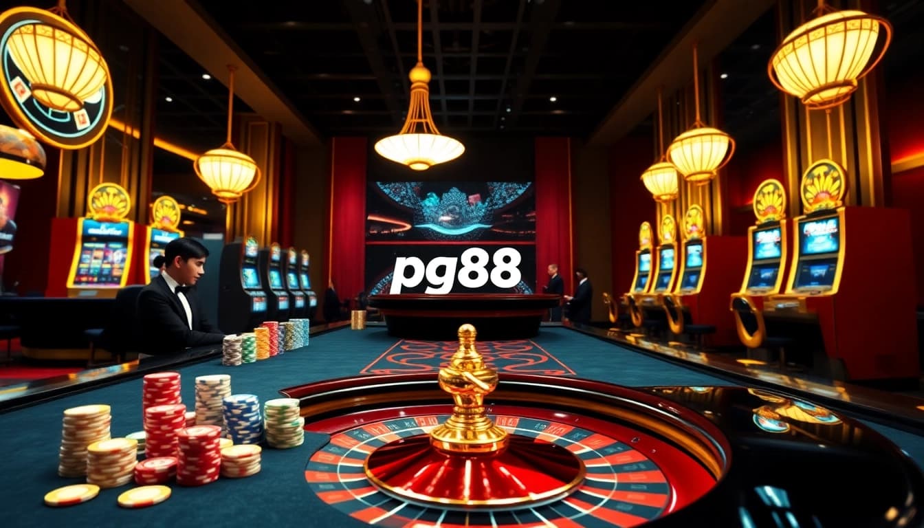 Experience exhilarating casino gameplay with pg88 featuring vibrant slots and poker tables.