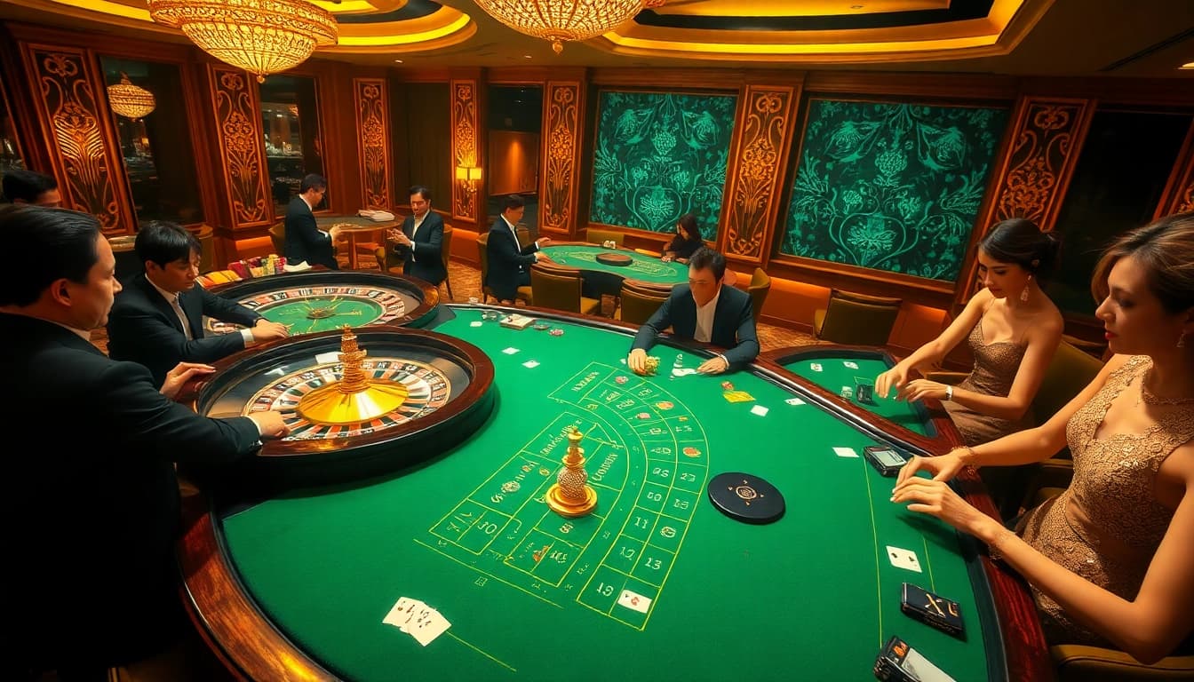 Engage in thrilling gameplay at hay888 with vibrant casino tables and high-stakes poker action.