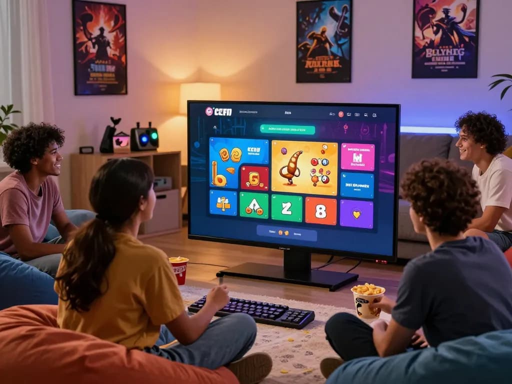 MAKTOGEL interactive gaming experience with friends in a cozy environment