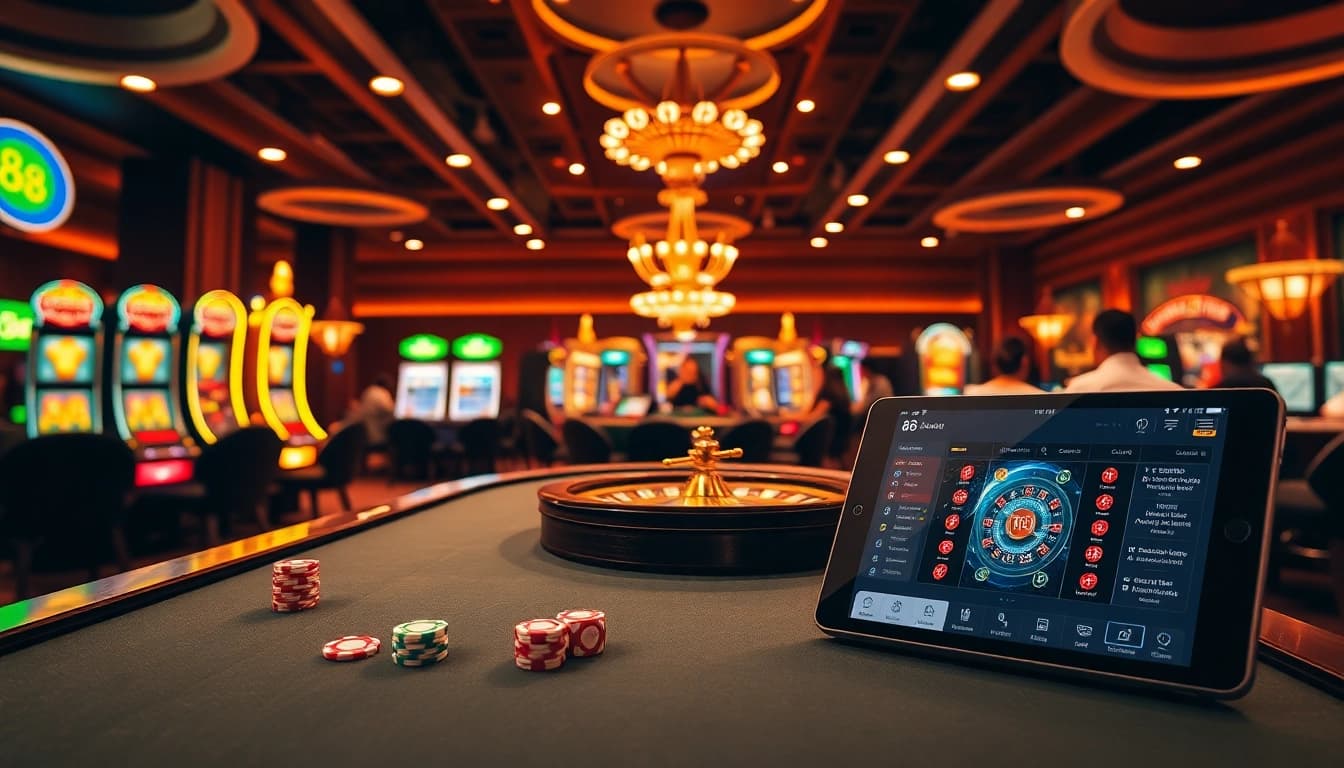 Experience thrilling gameplay at uu88 with vibrant slot machines and lively poker tables.